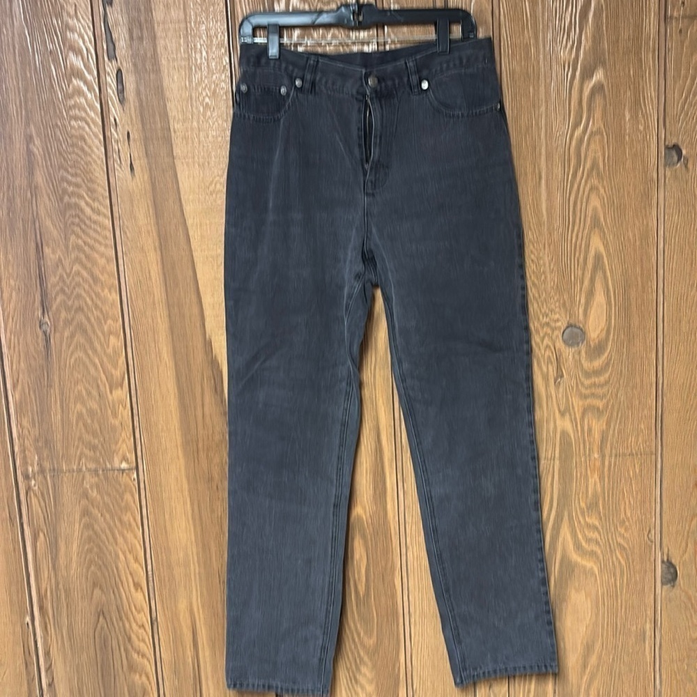 Lauren Jeans Co by Ralph Lauren Straight Leg Heathered Black 100% Cotton Jeans